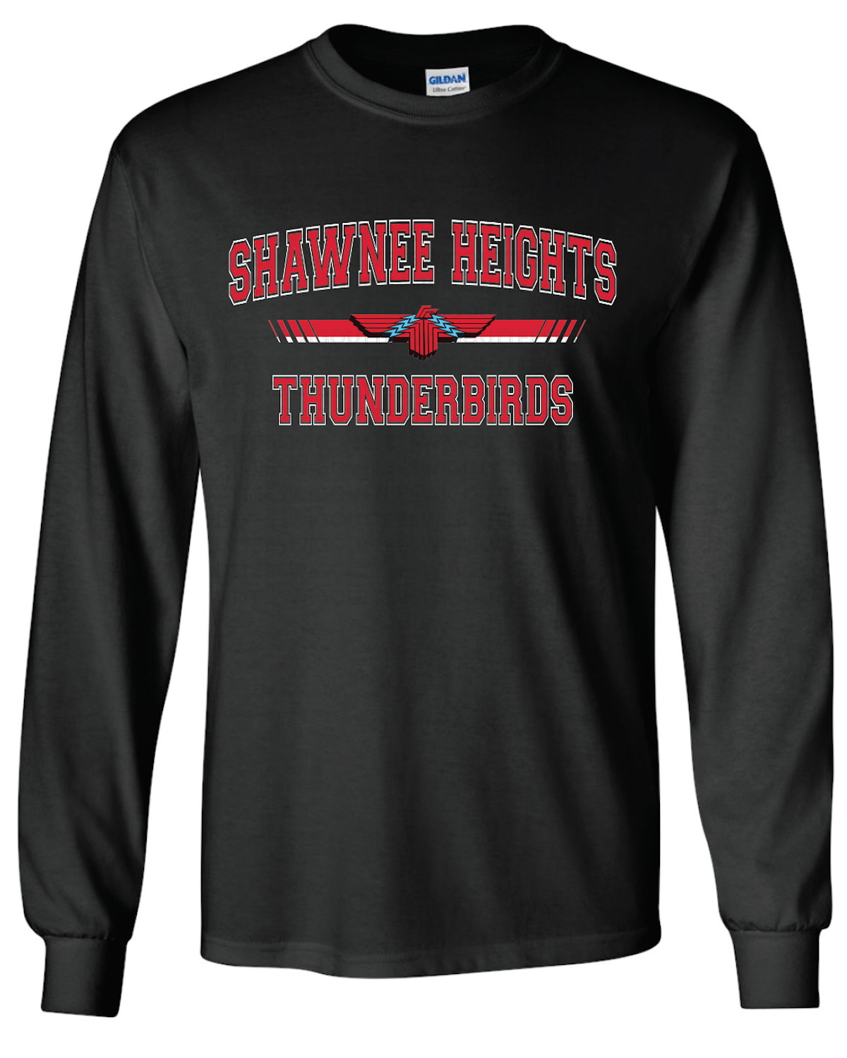 Shawnee Heights Collegiate Gildan Ultra Cotton Long Sleeve T-Shirt