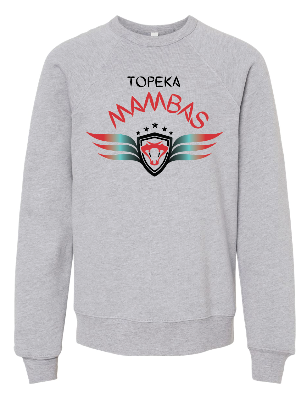 Mambas Youth Fleece Raglan Crewneck Sweatshirt