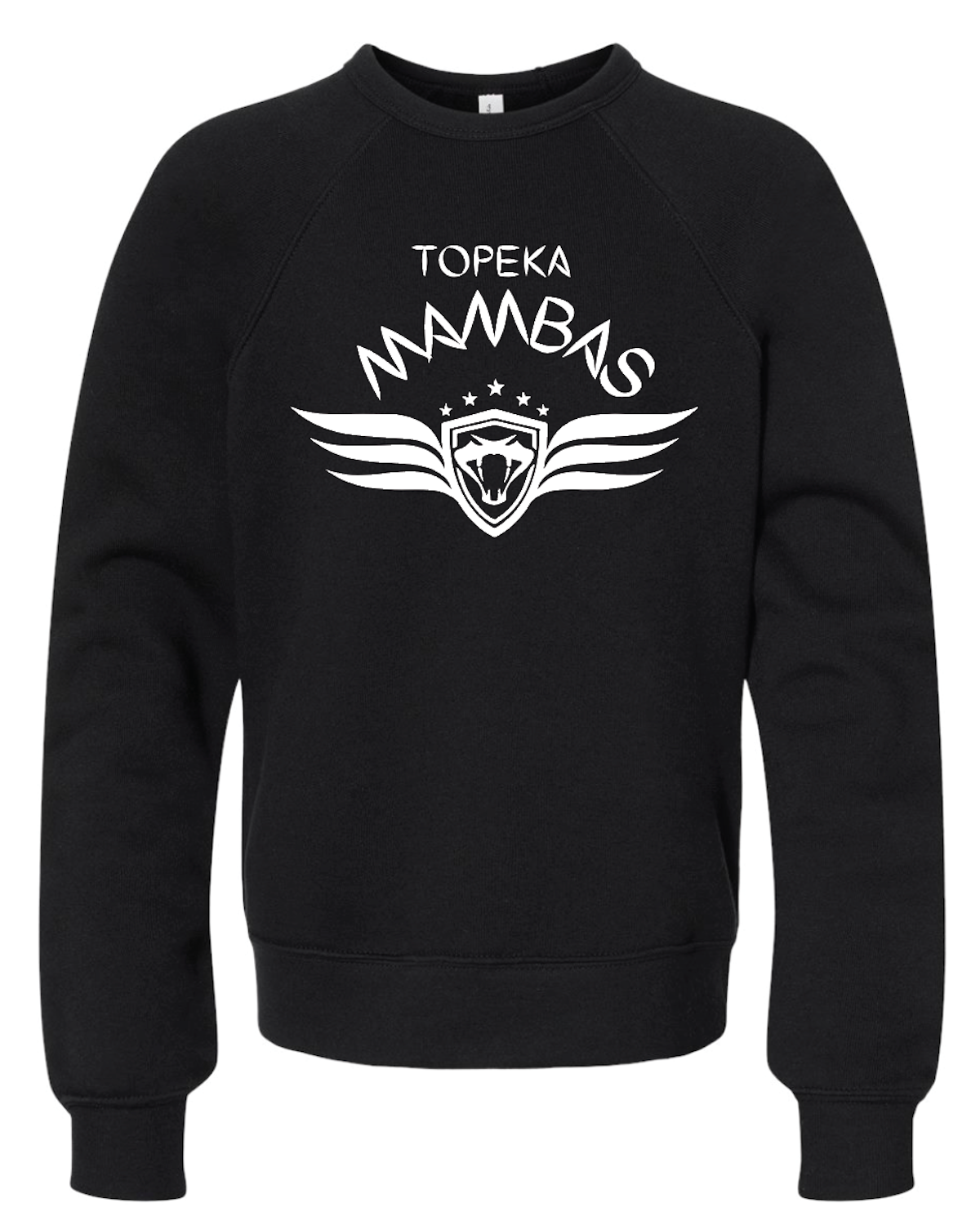 Mambas Youth Fleece Raglan Crewneck Sweatshirt