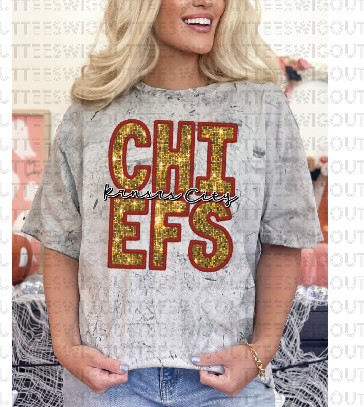 KC "FAUX" Sparkle on Comfort Color