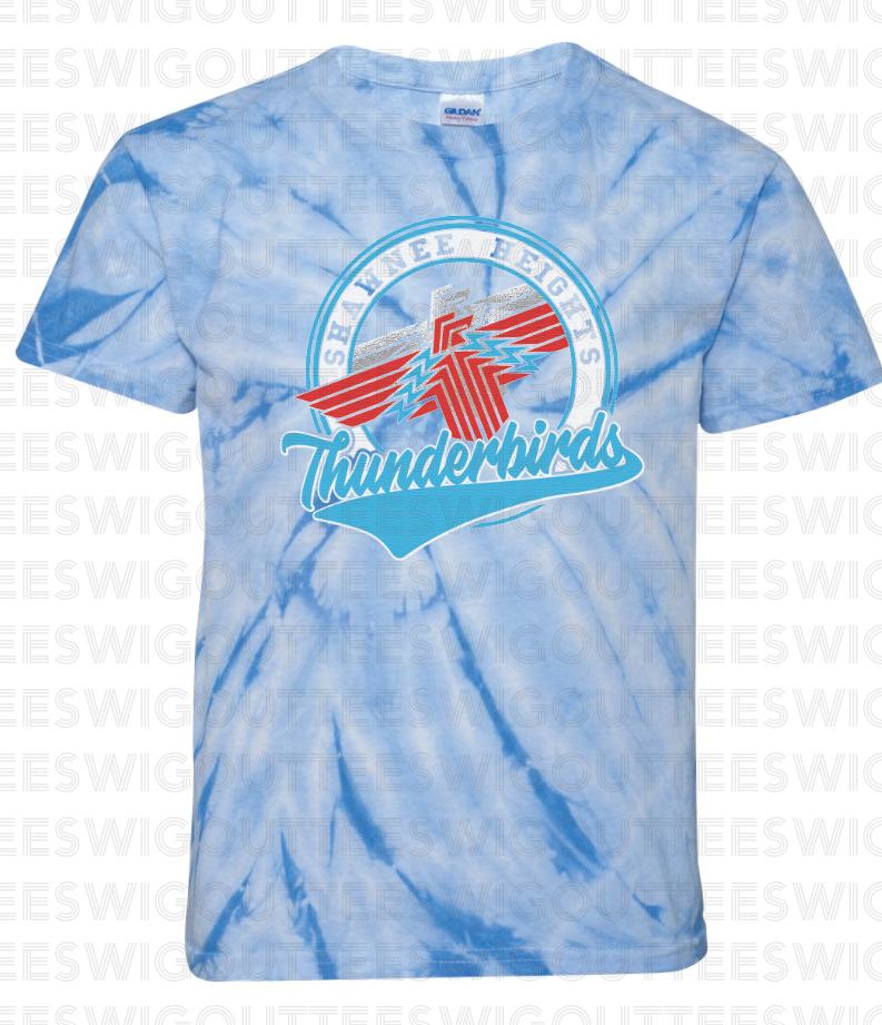 Youth Shawnee Heights Crystal Tie Dye T-shirt