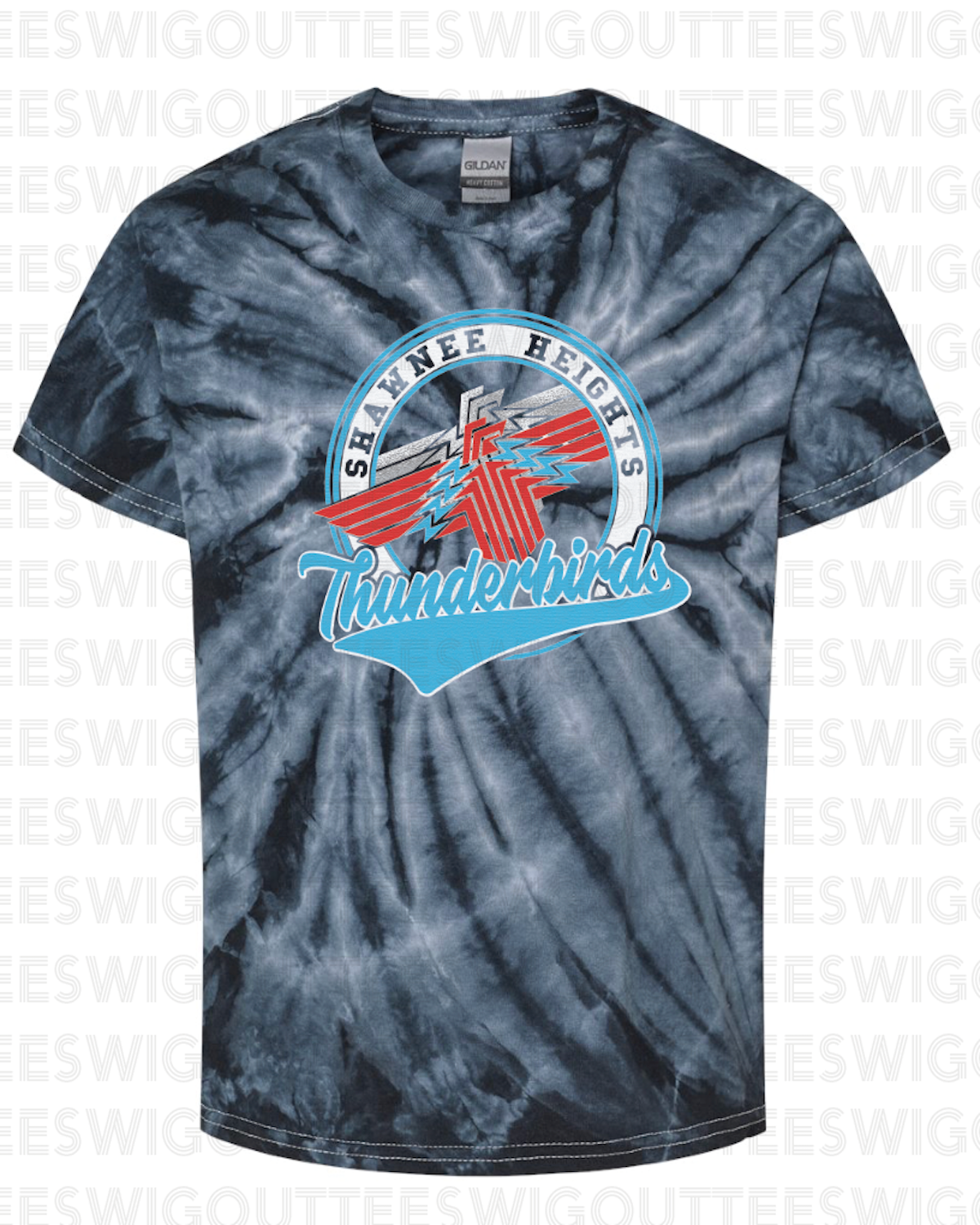 Youth Shawnee Heights Crystal Tie Dye T-shirt