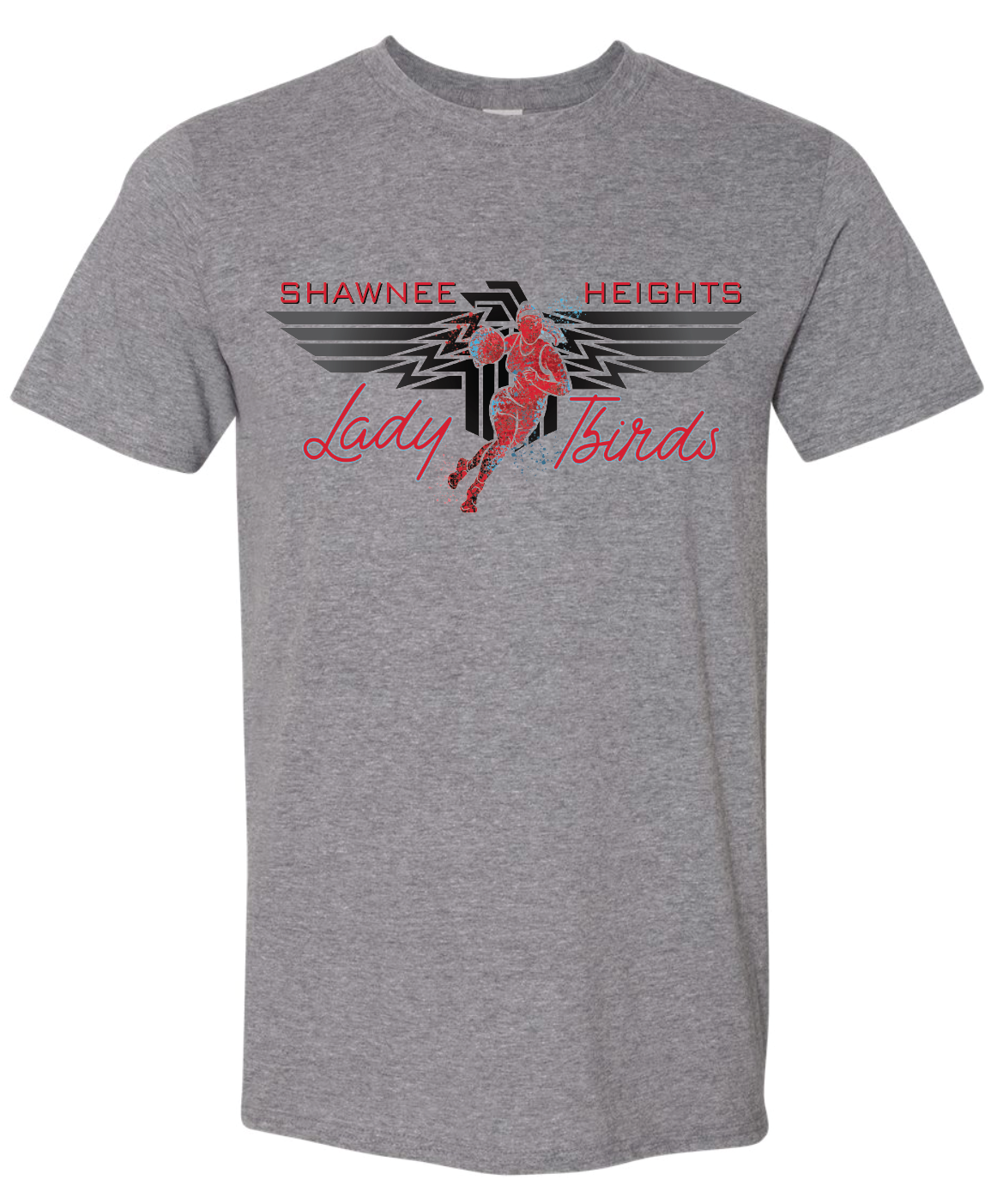 Shawnee Heights Lady Tbirds Basketball Gildan Softstyle T-Shirt