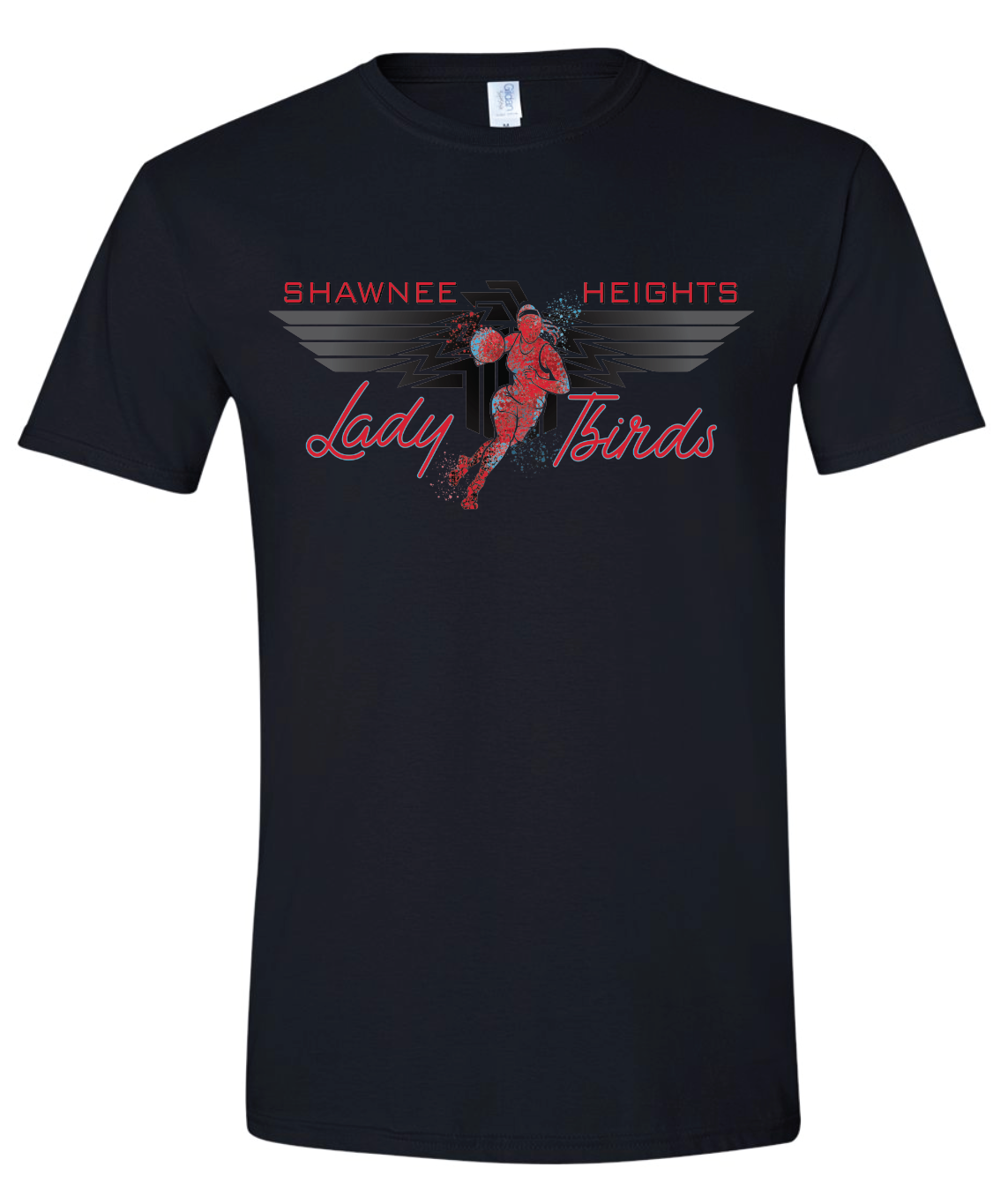 Shawnee Heights Lady Tbirds Basketball Gildan Softstyle T-Shirt