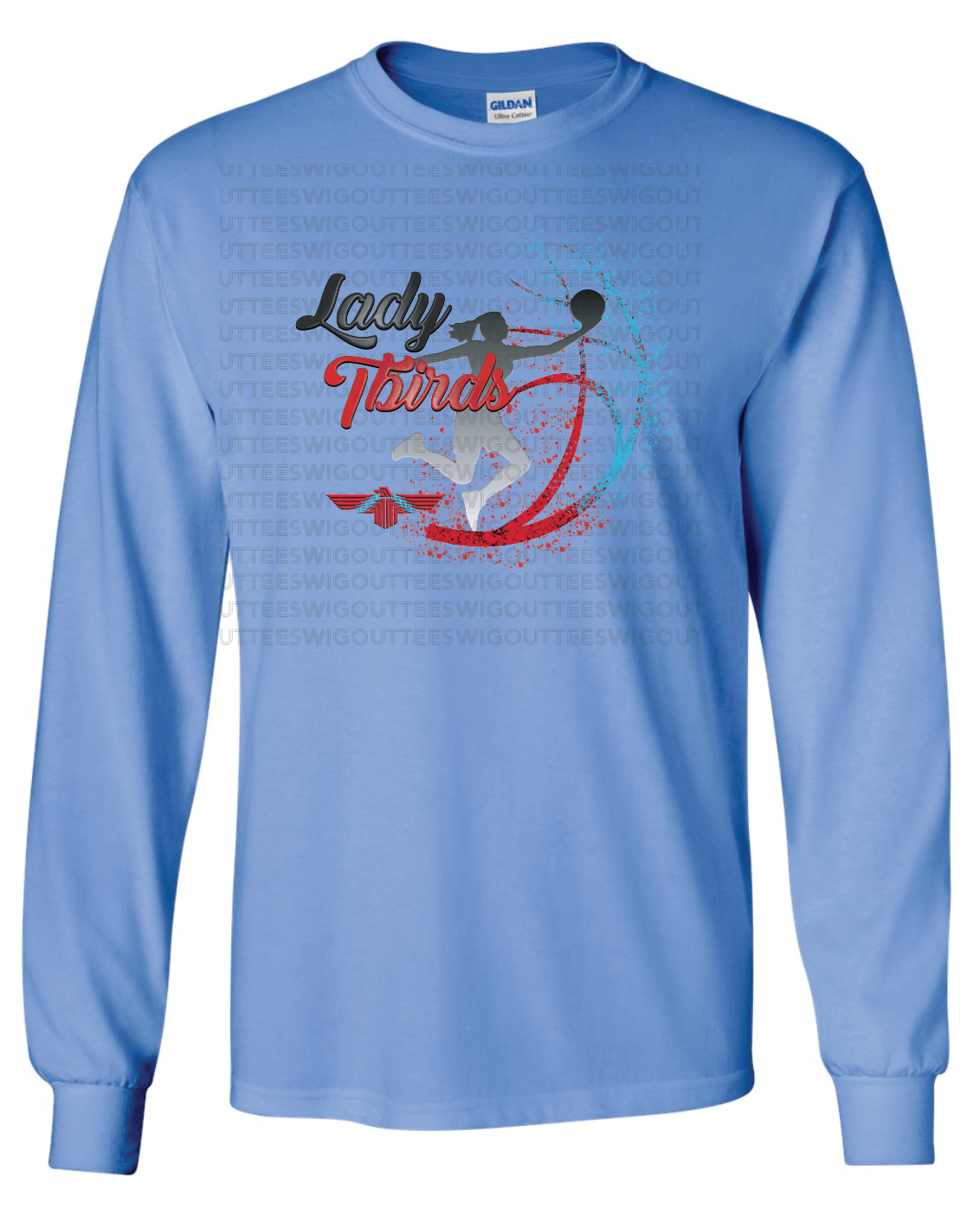 Lady Tbirds Basketball Gildan Ultra Cotton Long Sleeve T-Shirt