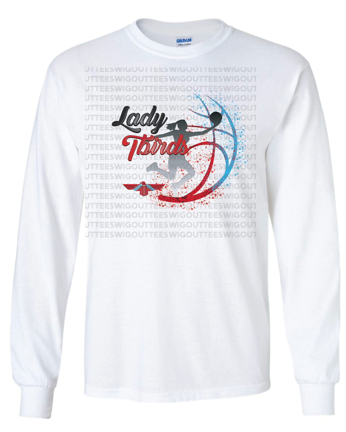 Lady Tbirds Basketball Gildan Ultra Cotton Long Sleeve T-Shirt