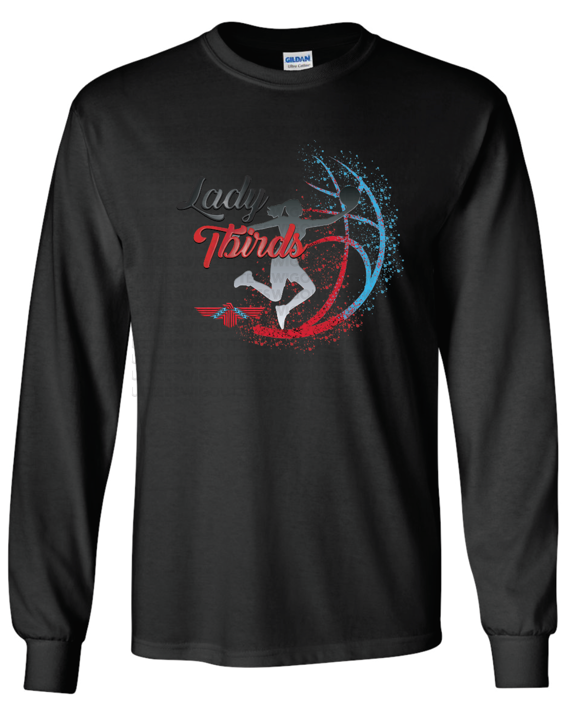 Lady Tbirds Basketball Gildan Ultra Cotton Long Sleeve T-Shirt