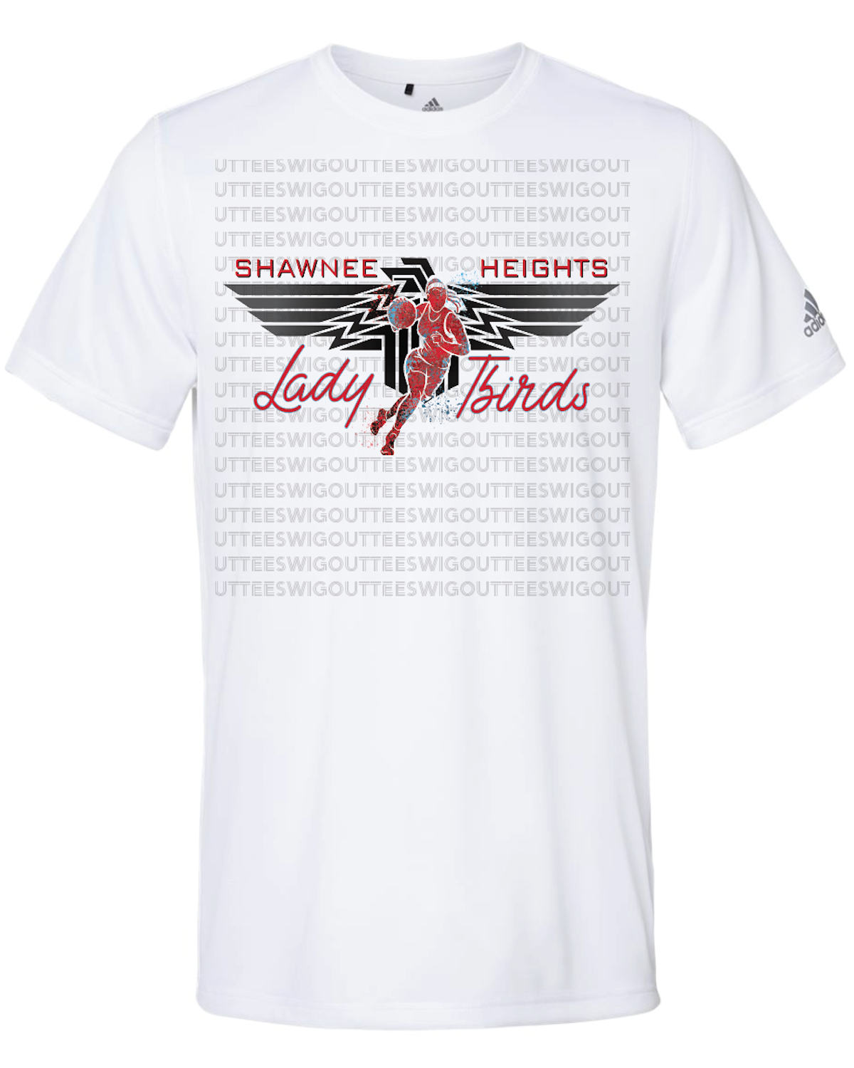 Shawnee Heights Lady Tbirds Basketball Adidas Sports T-shirt