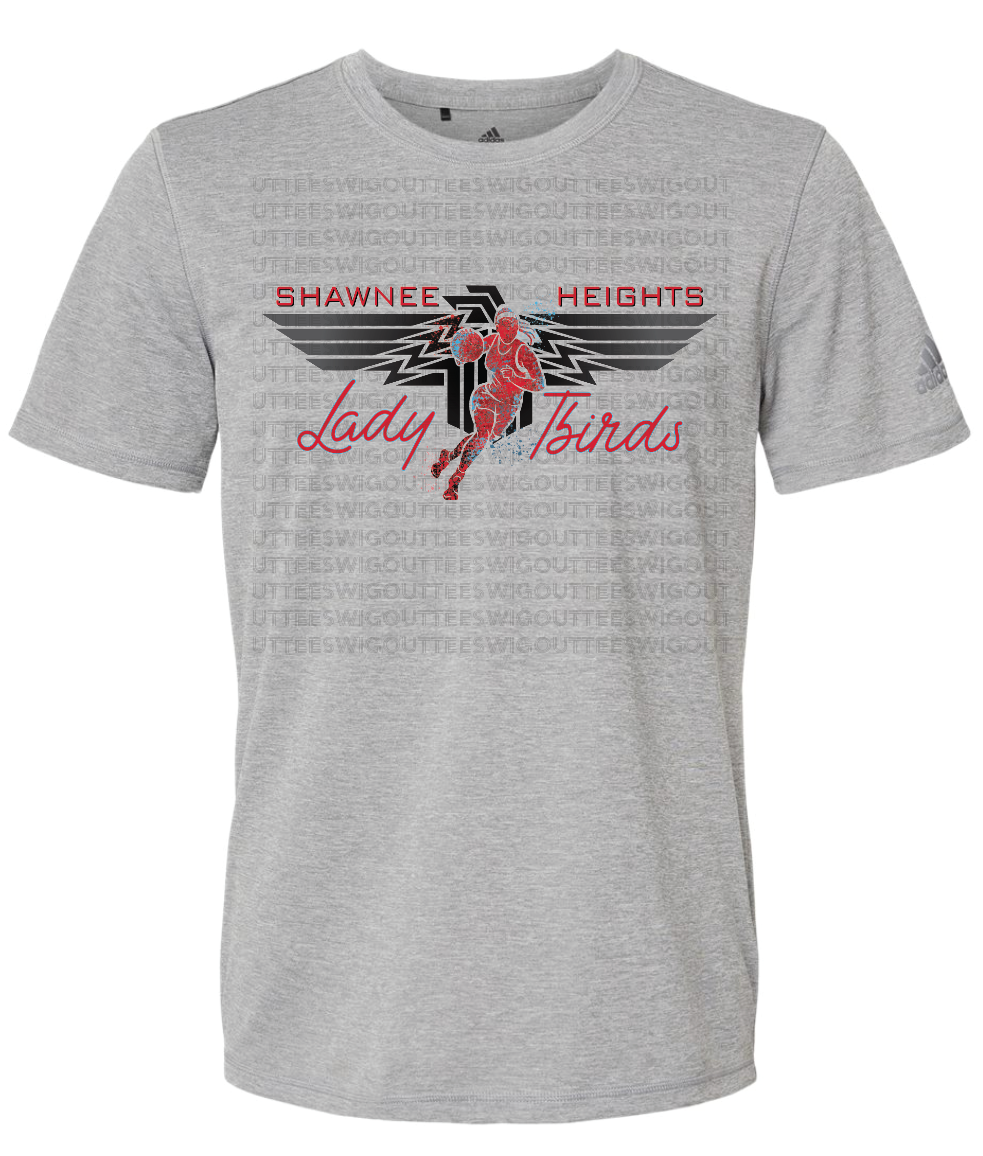 Shawnee Heights Lady Tbirds Basketball Adidas Sports T-shirt