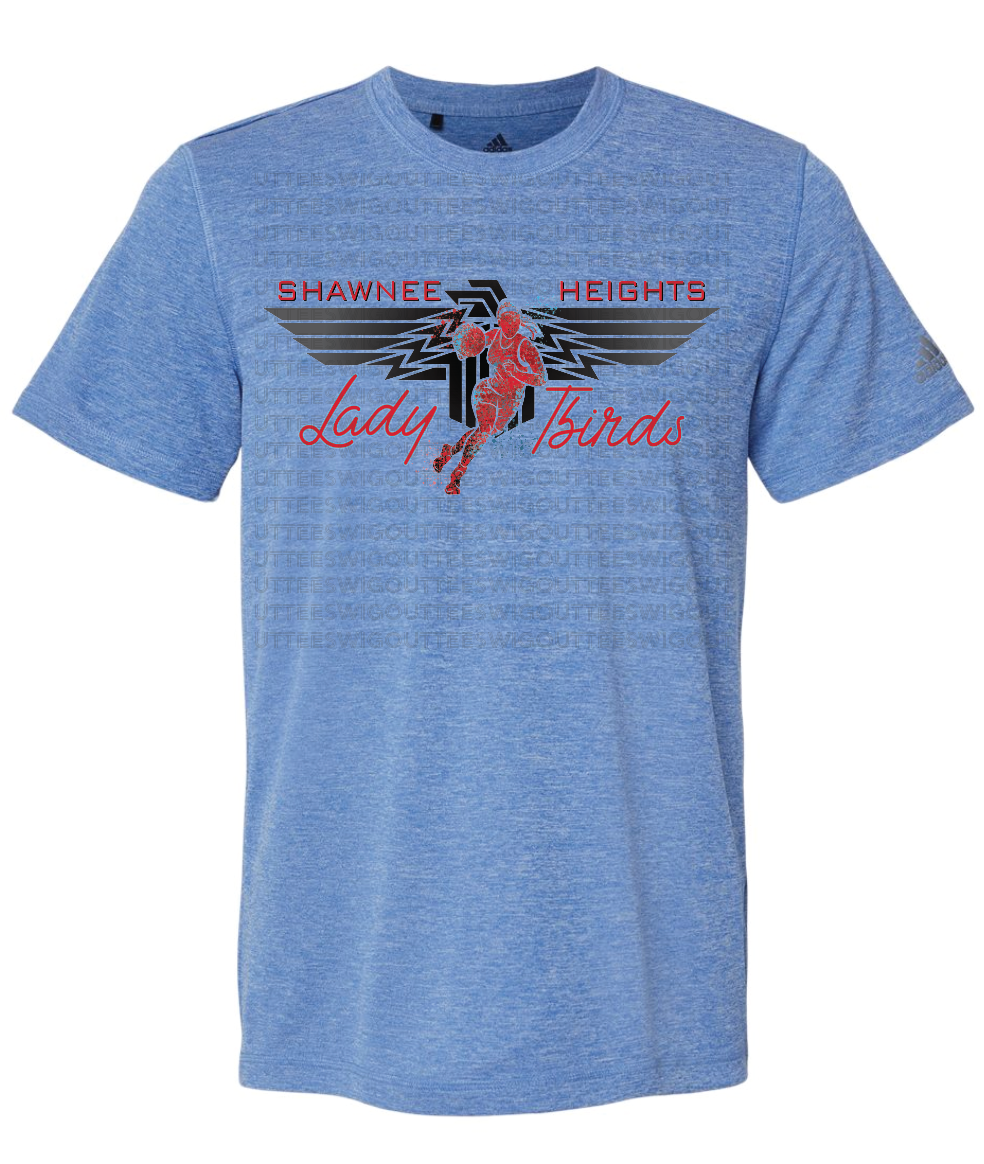 Shawnee Heights Lady Tbirds Basketball Adidas Sports T-shirt