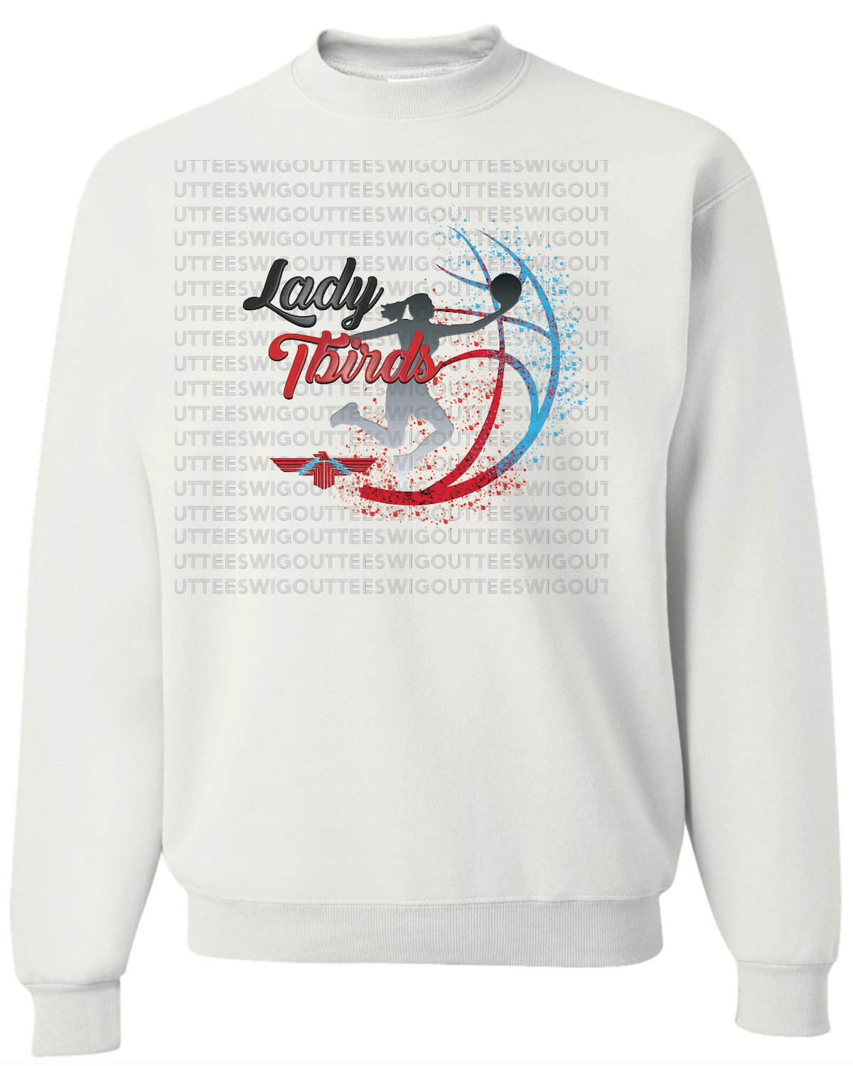 Lady Tbirds Basketball Jerzees Nublend Crew Sweatshirt