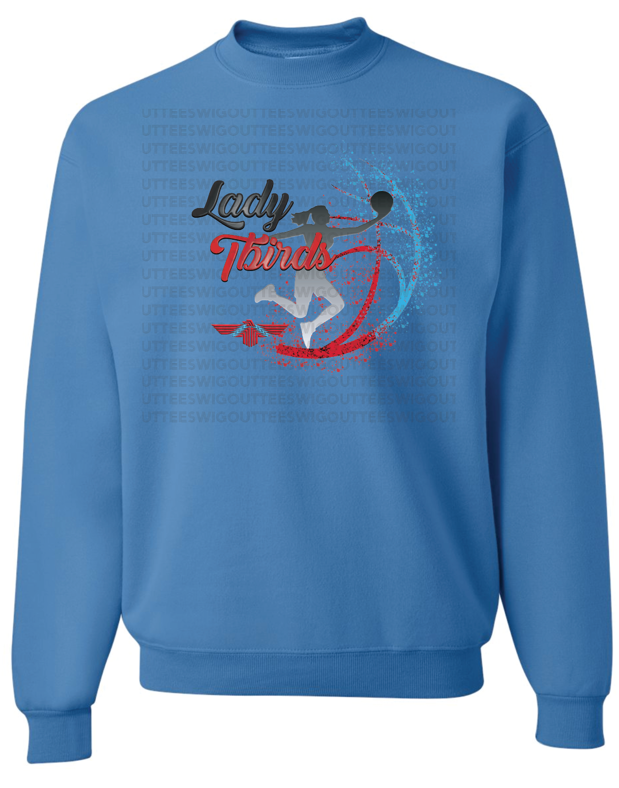 Lady Tbirds Basketball Jerzees Nublend Crew Sweatshirt
