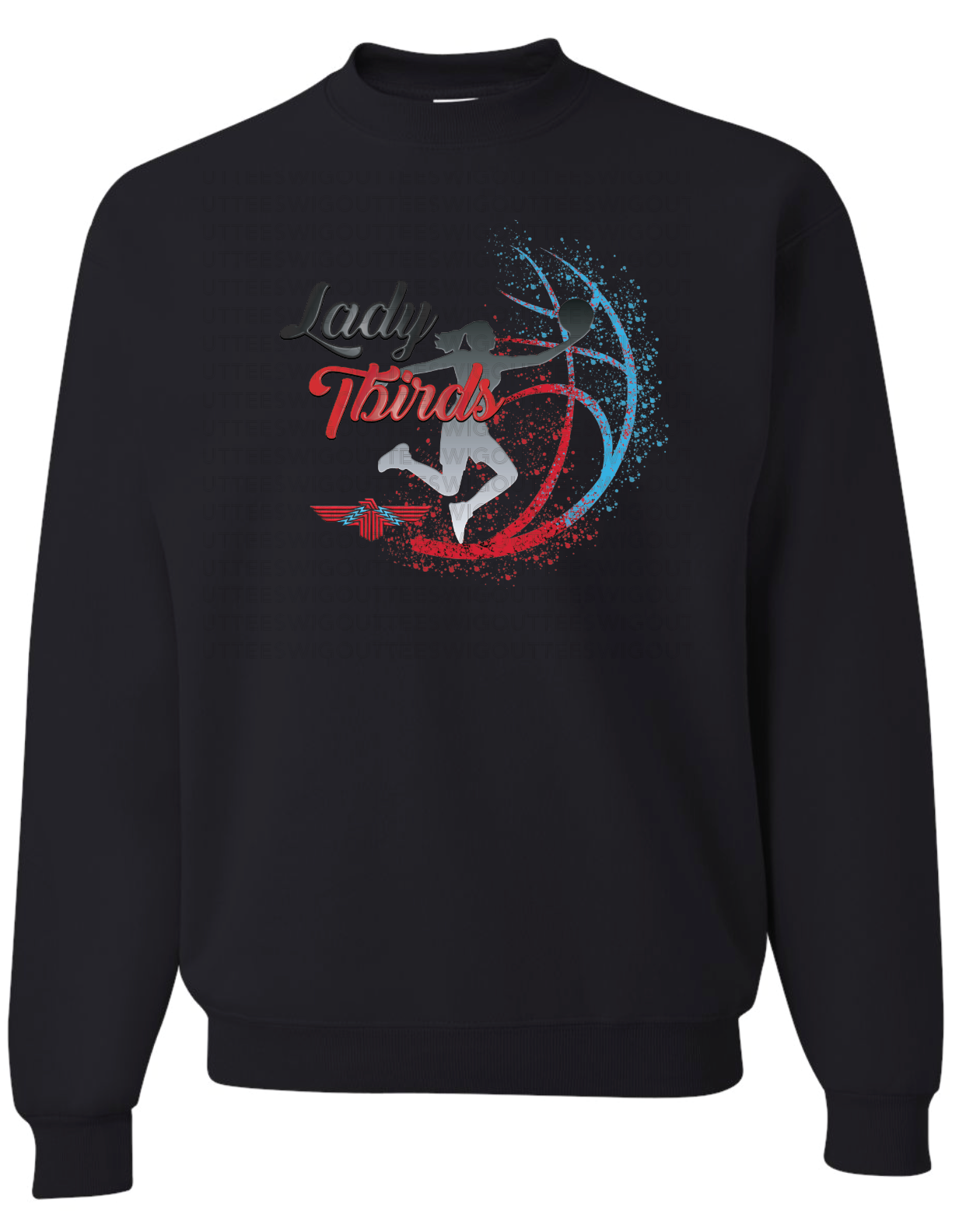 Lady Tbirds Basketball Jerzees Nublend Crew Sweatshirt