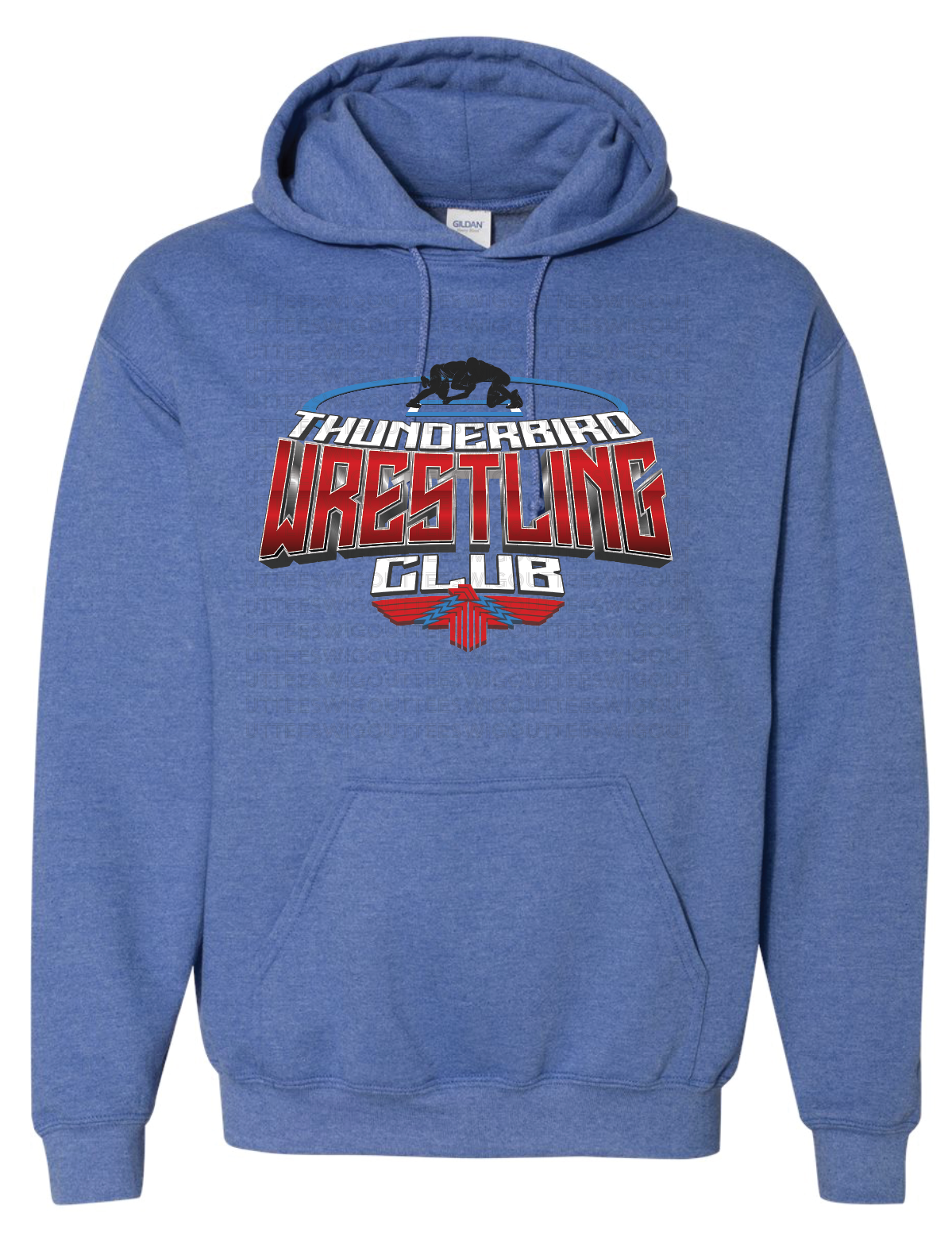 Tbird Wrestling Club Jerzees NuBlend® Hooded Sweatshirt