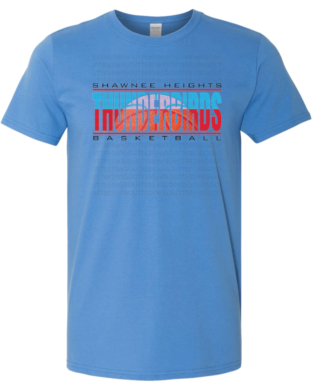 Shawnee Heights High School Basketball Gildan Softstyle T-Shirt