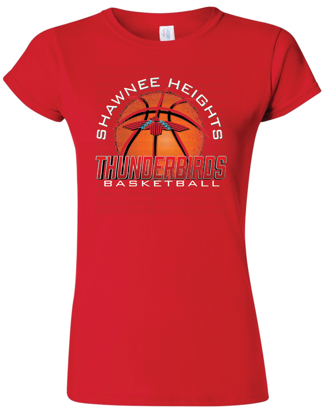 Thunderbirds Basketball Womens Gildan Softstyle T-Shirt