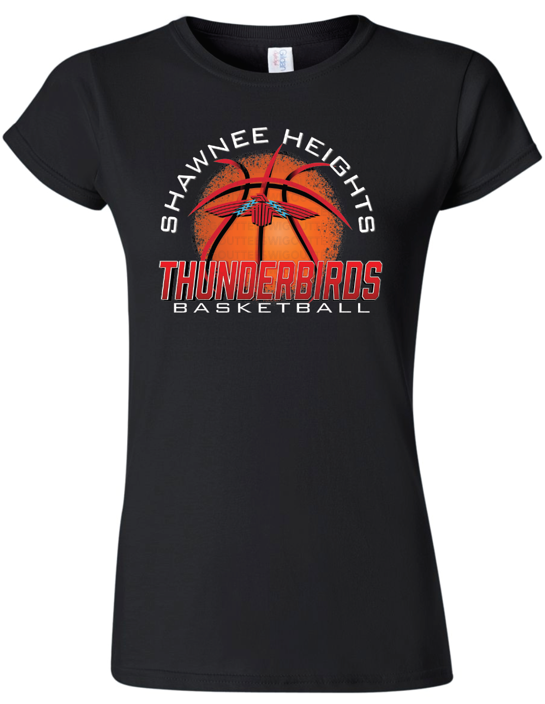 Thunderbirds Basketball Womens Gildan Softstyle T-Shirt
