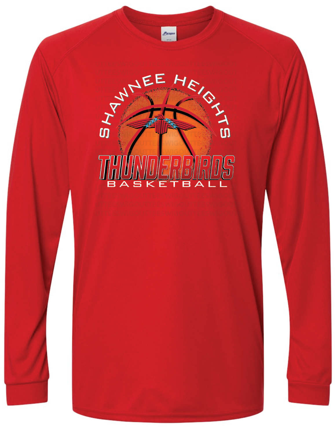 Senior Basketball Mom Bun Paragon Performance Long Sleeve T-shirt