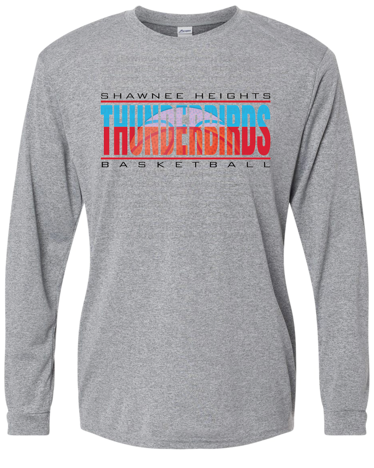 Shawnee Heights High School Basketball Paragon Performance Long Sleeve T-shirt