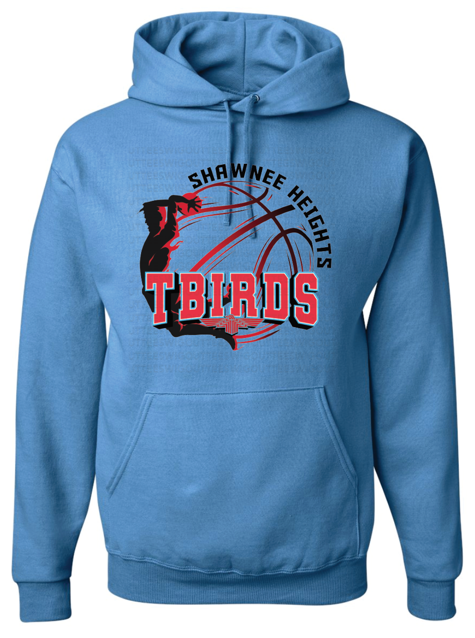 SHHS Tbirds Basketball Jerzees Nublend Hooded Sweatshirt