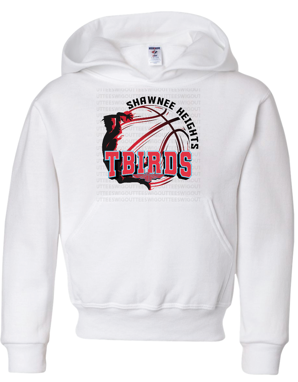 SHHS Tbirds Basketball Jerzees Nublend Hooded Sweatshirt