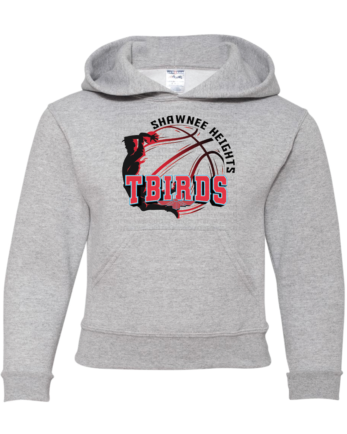 SHHS Tbirds Basketball Jerzees Nublend Hooded Sweatshirt