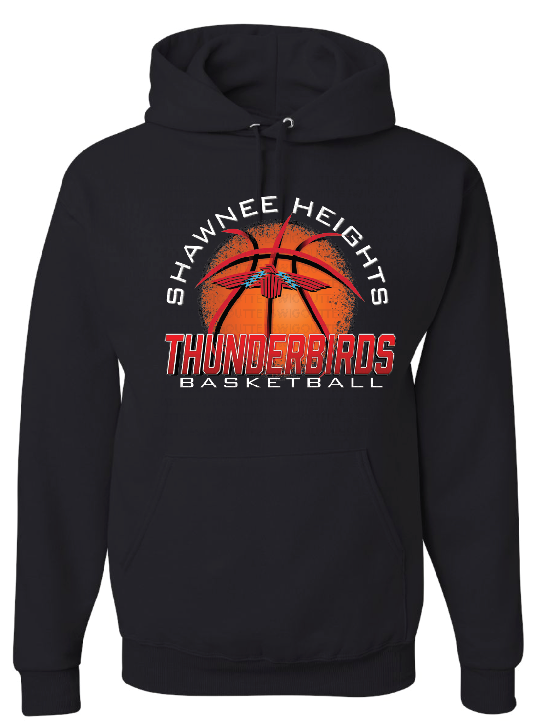 Thunderbirds Basketball Jerzees Nublend Hooded Sweatshirt