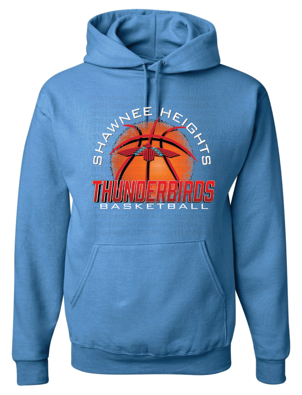 Thunderbirds Basketball Jerzees Nublend Hooded Sweatshirt