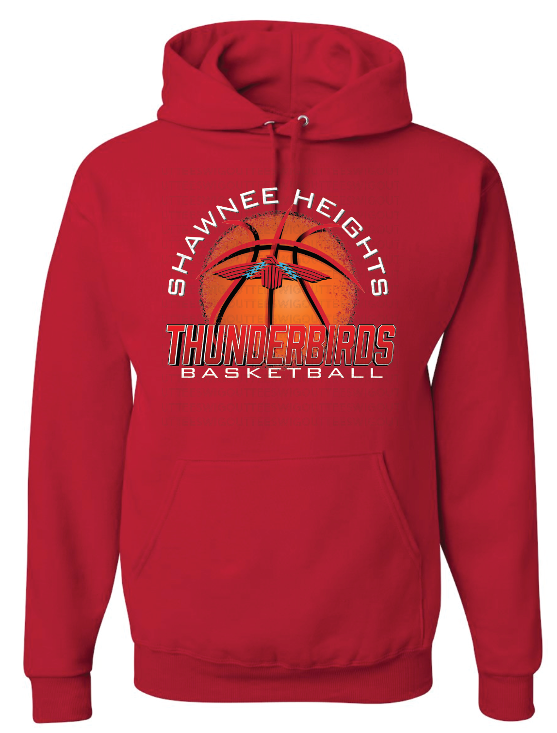 Thunderbirds Basketball Jerzees Nublend Hooded Sweatshirt