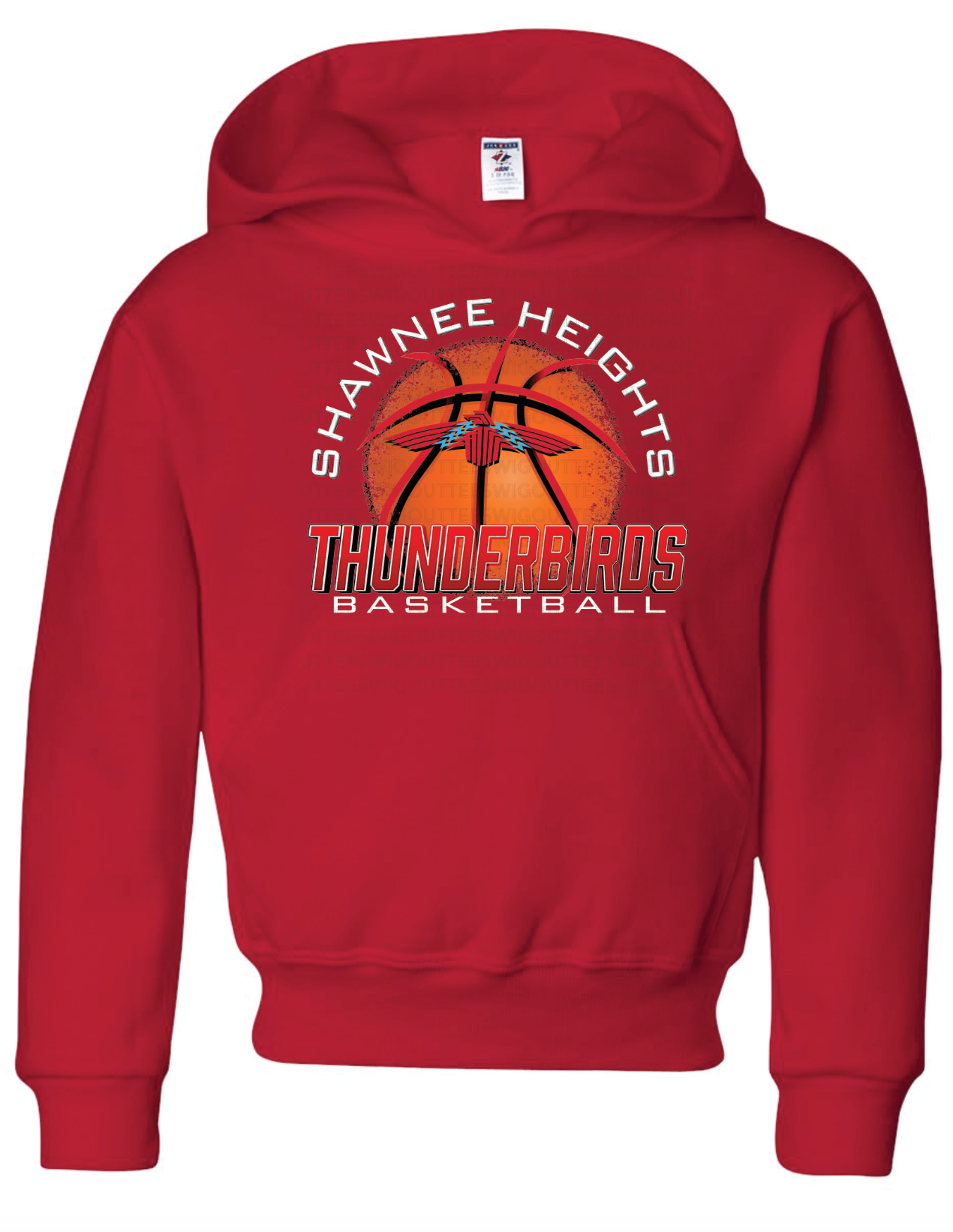 Thunderbirds Basketball Jerzees Nublend Hooded Sweatshirt