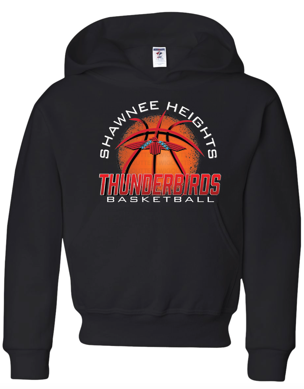 Thunderbirds Basketball Jerzees Nublend Hooded Sweatshirt