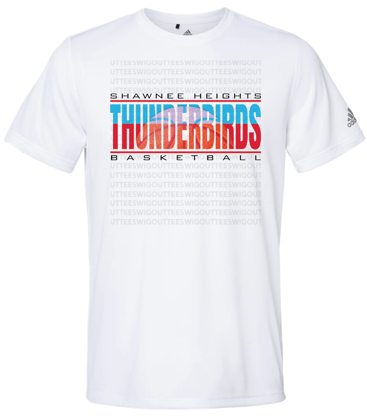 Shawnee Heights High School Basketball Adidas Sports T-shirt