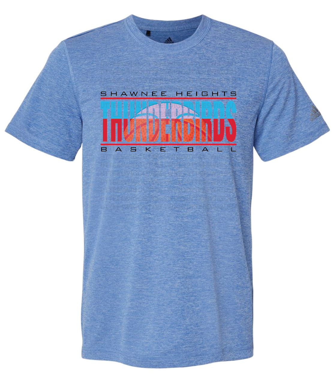 Shawnee Heights High School Basketball Adidas Sports T-shirt