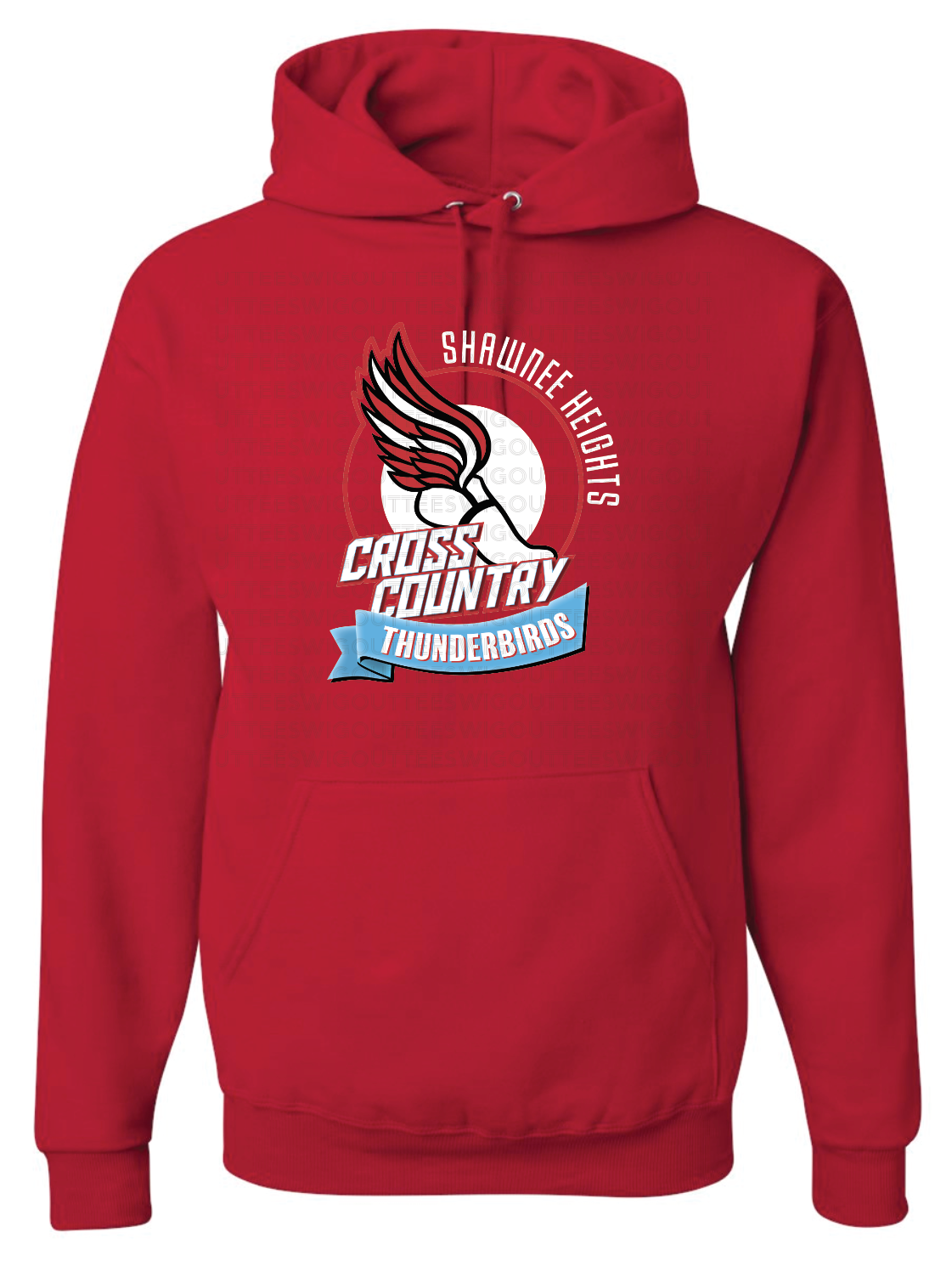 Thunderbirds Cross Country Jerzees Nublend Hooded Sweatshirt