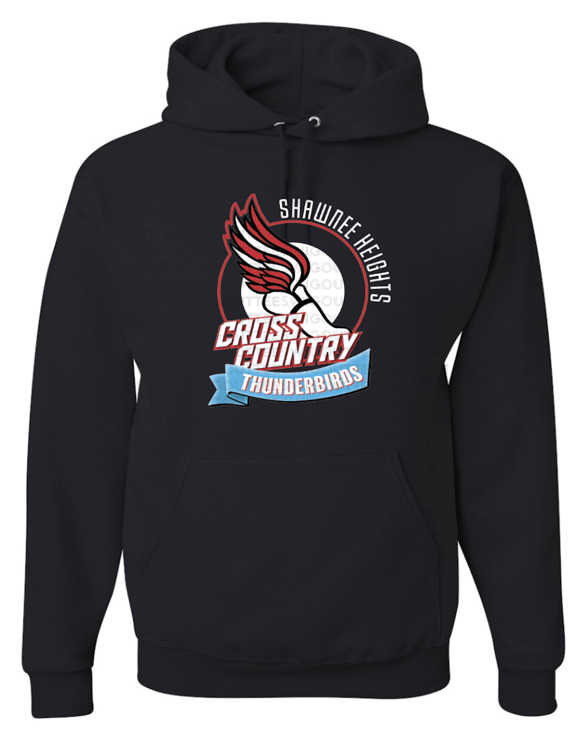 Thunderbirds Cross Country Jerzees Nublend Hooded Sweatshirt