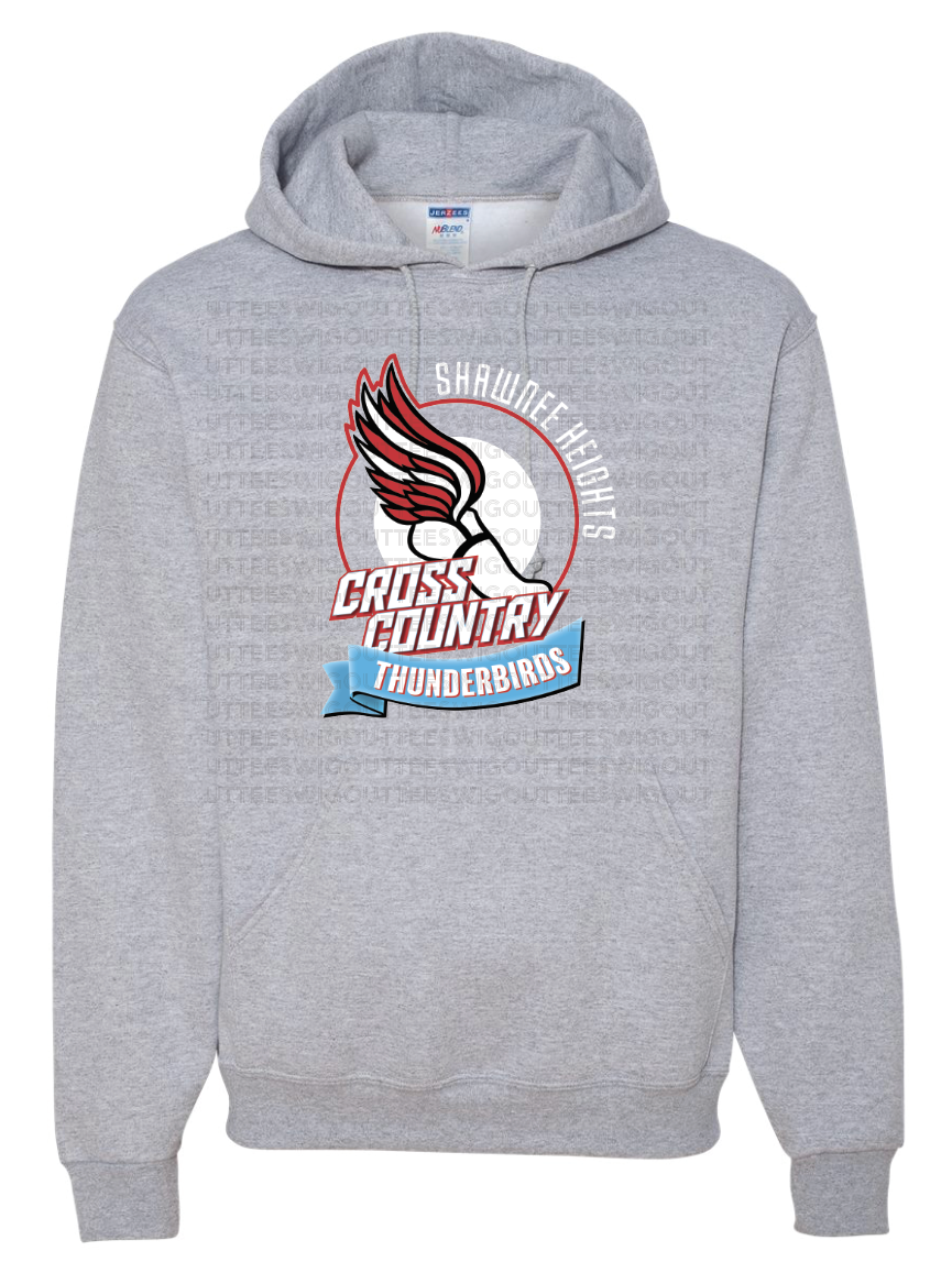 Thunderbirds Cross Country Jerzees Nublend Hooded Sweatshirt