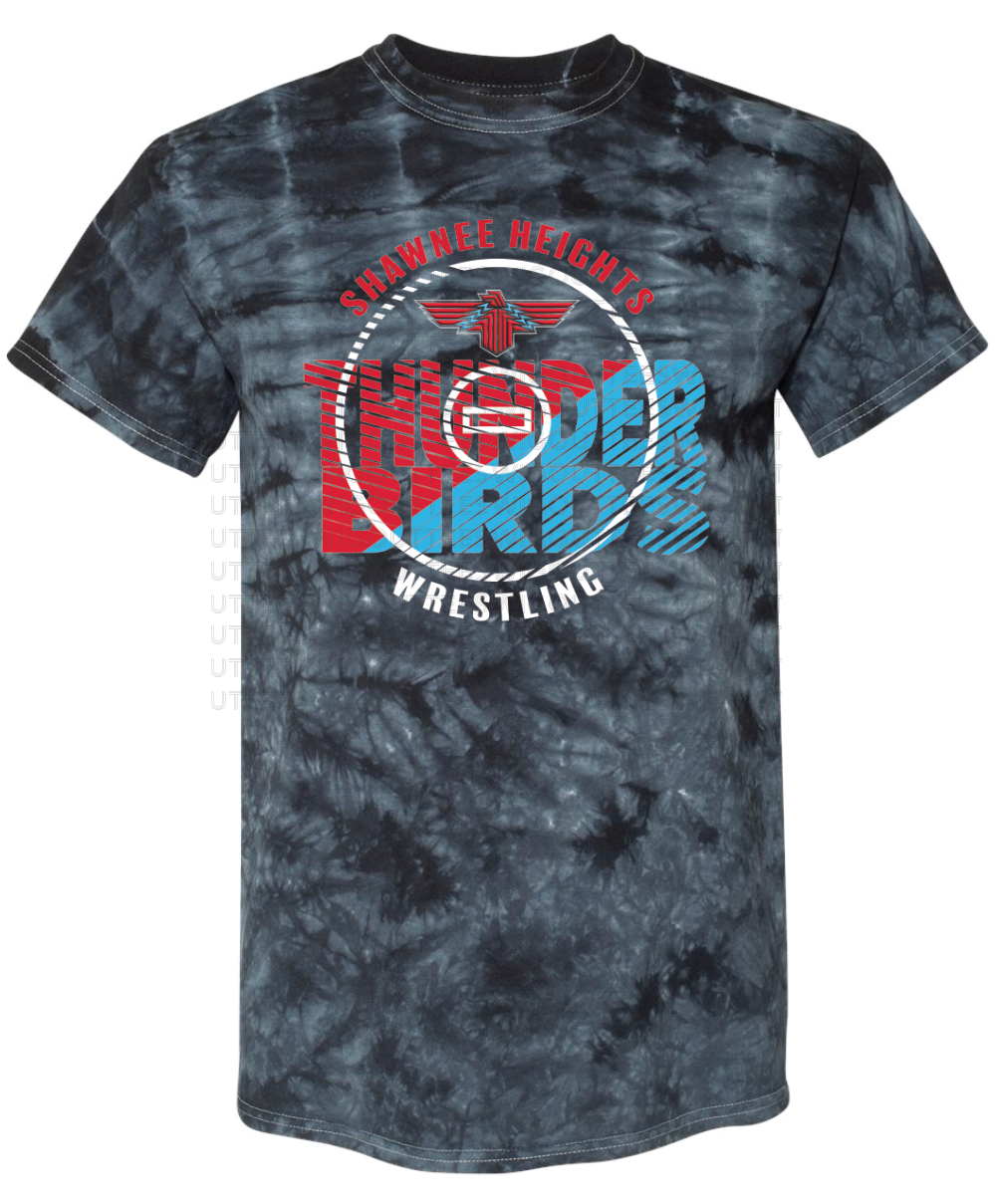 Shawnee Heights Wrestling Crystal Tie Dye T-shirt