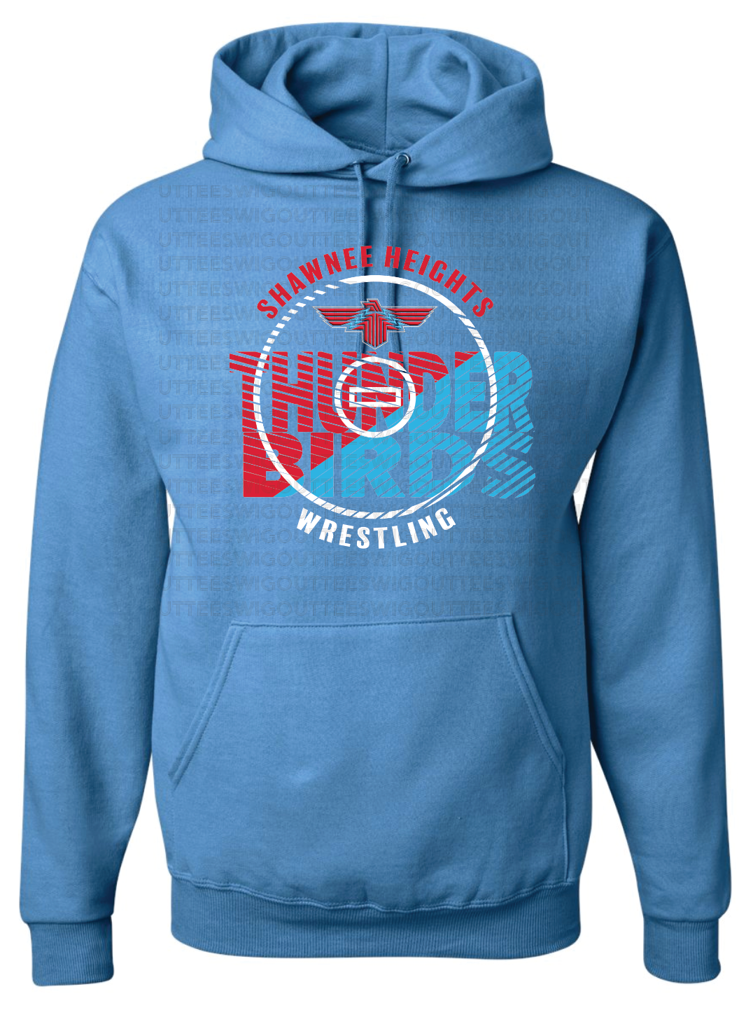 Shawnee Heights Wrestling Jerzees NuBlend® Hooded Sweatshirt