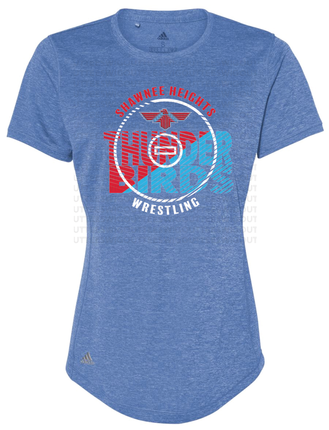 Shawnee Heights Wrestling Adidas Womens Sports T-shirt