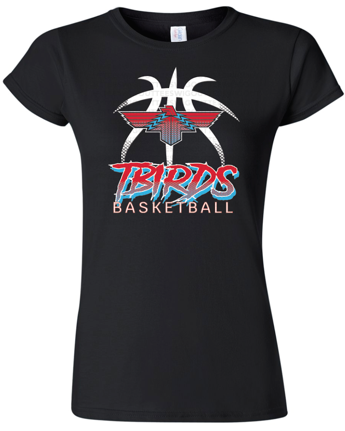 Tbirds Basketball Womens Gildan Softstyle T-Shirt