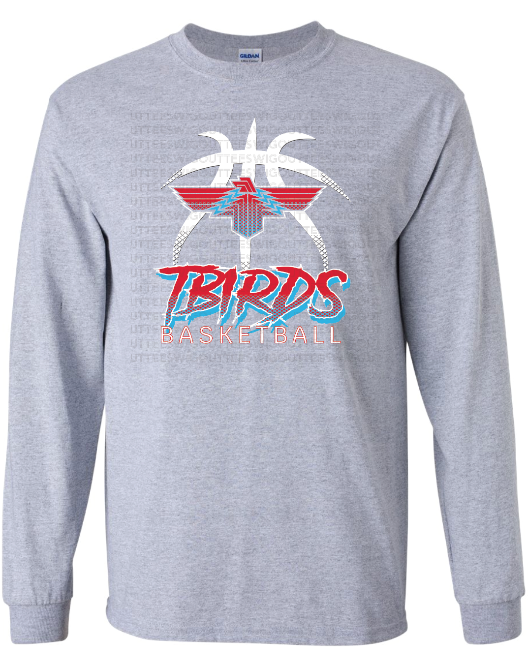 Tbirds Basketball Gildan Ultra Cotton Long Sleeve T-Shirt