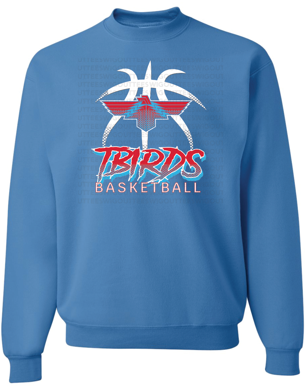 Tbirds Basketball Jerzees Nublend Crew Sweatshirt