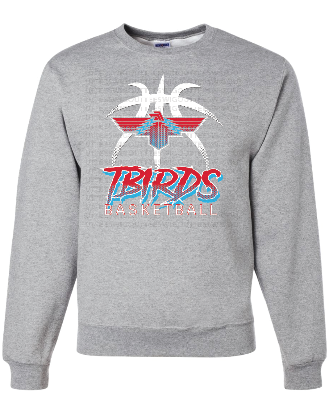 Tbirds Basketball Jerzees Nublend Crew Sweatshirt