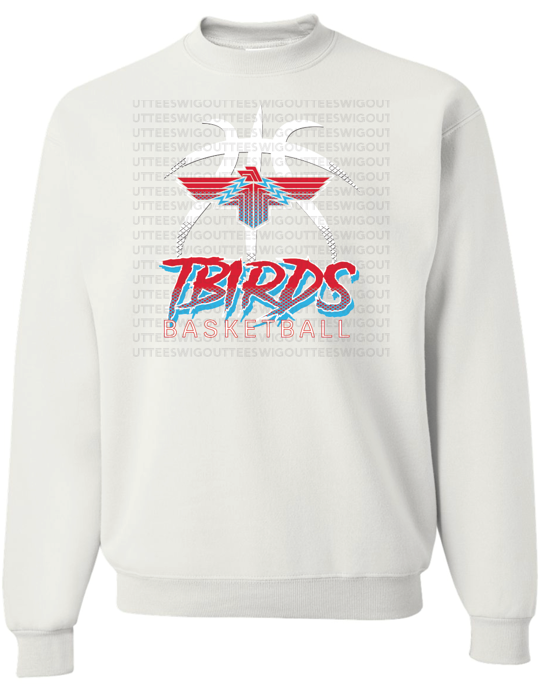 Tbirds Basketball Jerzees Nublend Crew Sweatshirt
