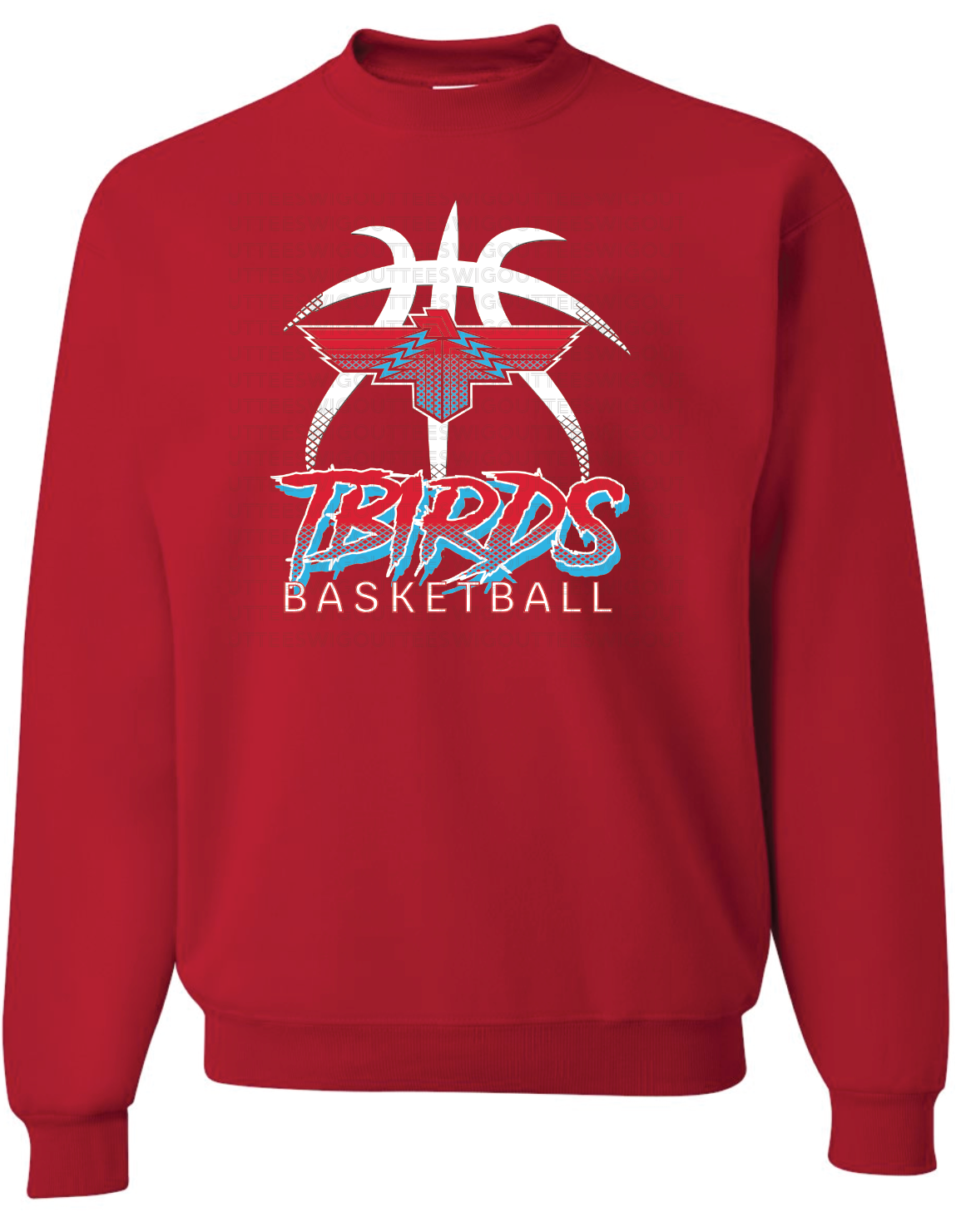 Tbirds Basketball Jerzees Nublend Crew Sweatshirt