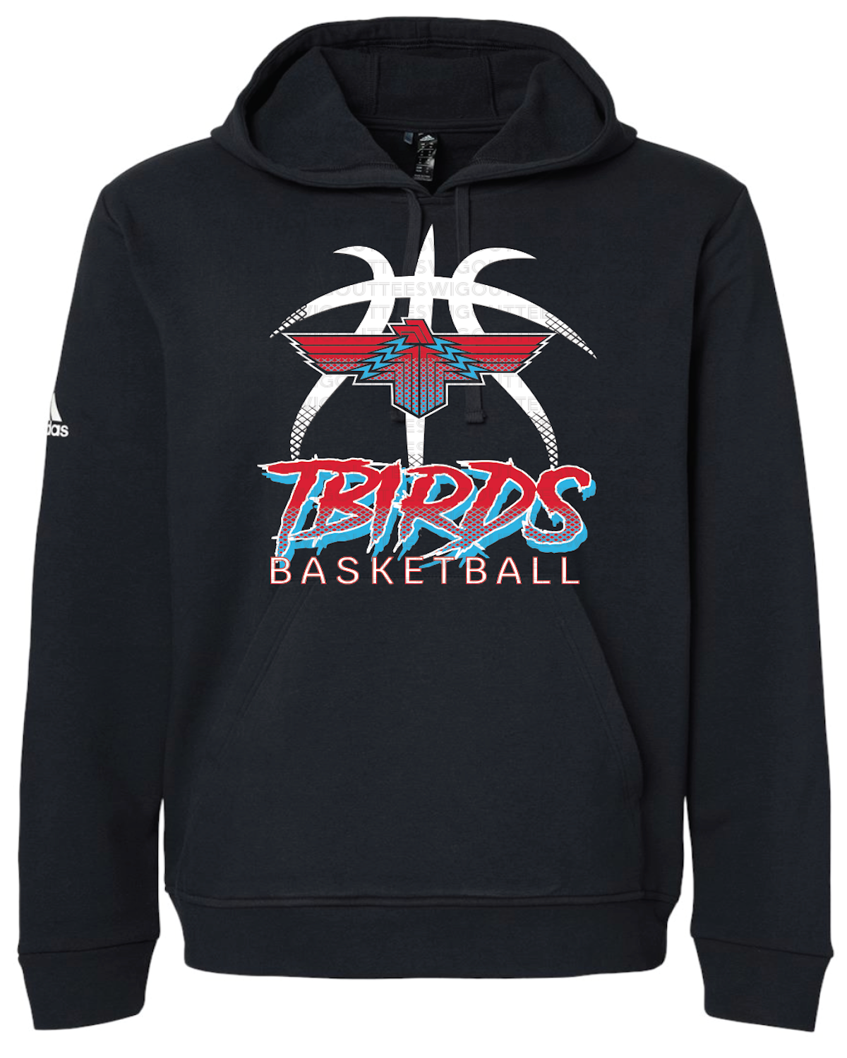 Tbirds Basketball Adidas Fleece Hooded Sweatshirt