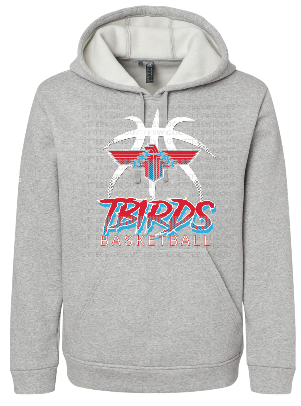 Tbirds Basketball Adidas Fleece Hooded Sweatshirt