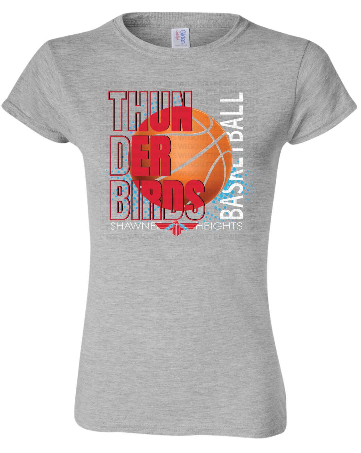 Thunderbirds Basketball Womens Gildan Softstyle T-Shirt