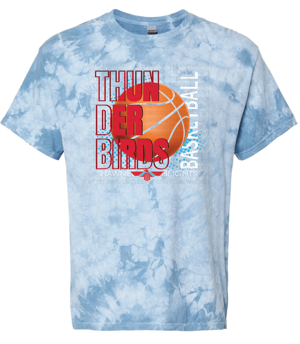 Thunderbirds Basketball Crystal Tie Dye T-shirt
