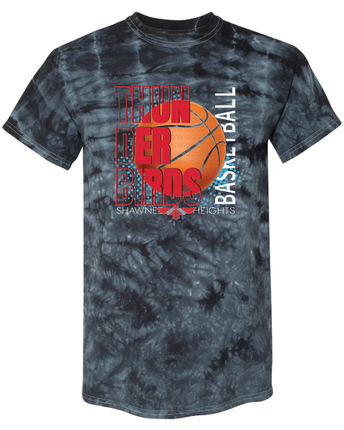 Thunderbirds Basketball Crystal Tie Dye T-shirt
